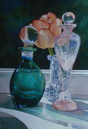 Perfume Bottle and Flower  
29” x 22”
Private Collection
